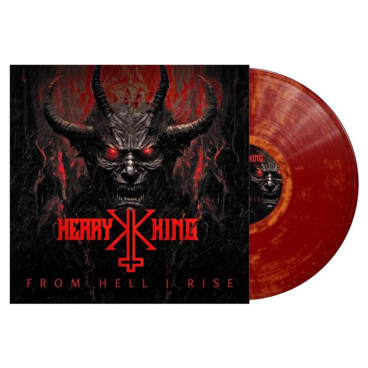 KERRY KING - From Hell I Rise (Dark Red / Orange Marble Coloured Vinyl)