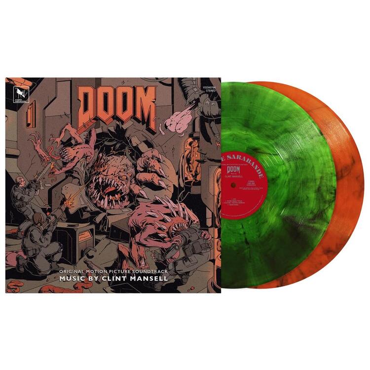 SOUNDTRACK - Doom: Original Motion Picture Soundtrack (Limited Orange & Green Doomguy Coloured Vinyl)