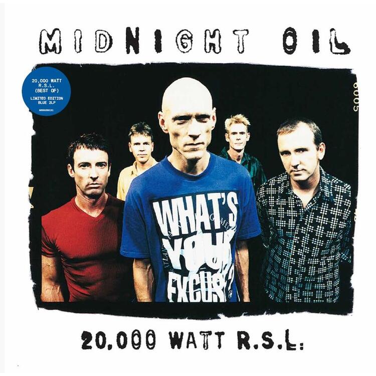 MIDNIGHT OIL - 20,000 Watt R.S.L. (The Best Of) (Ltd Blue Vinyl)