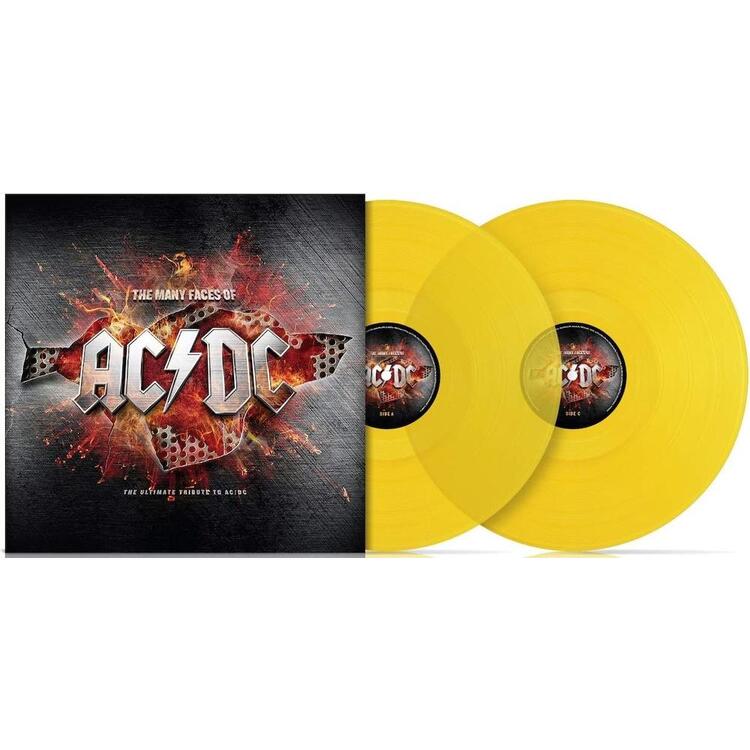 VARIOUS ARTISTS - Many Faces Of Ac/dc (Transparent Yellow Vinyl)