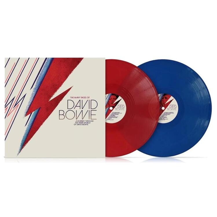 VARIOUS ARTISTS - Many Faces Of David Bowie (Transparent Red / Blue Vinyl)