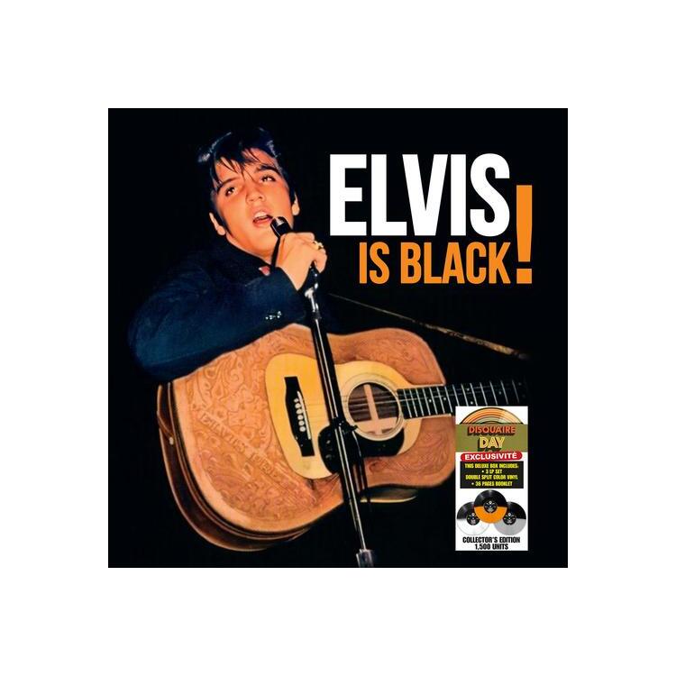 PRESLEY - Elvis Is Black (Limited Half/half Effect Orange, Silver & White / Black Vinyl)