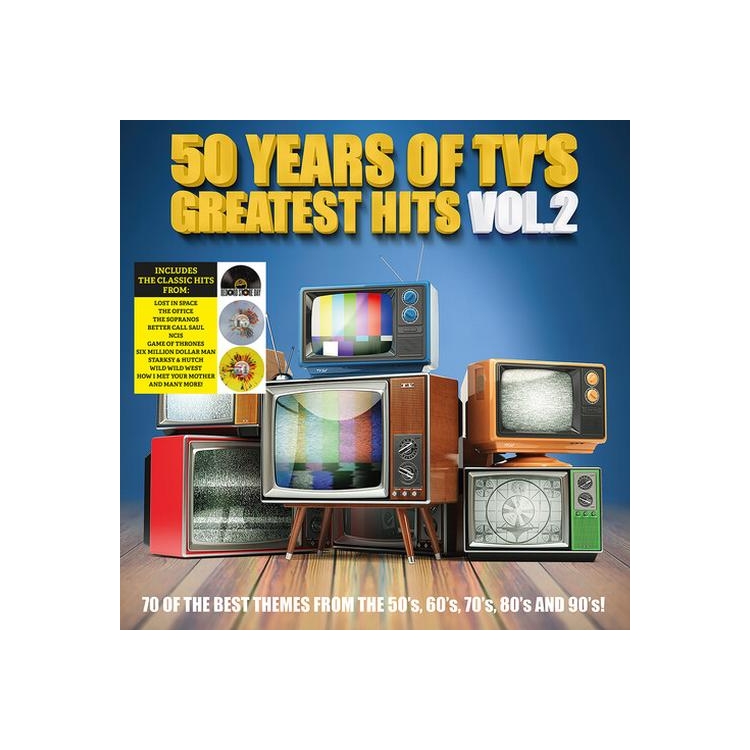 VARIOUS ARTISTS - 50 Years Of Tv´S Greatest Hits 2 (Limited Clear, Yellow, Red & Green Splatter Vinyl)