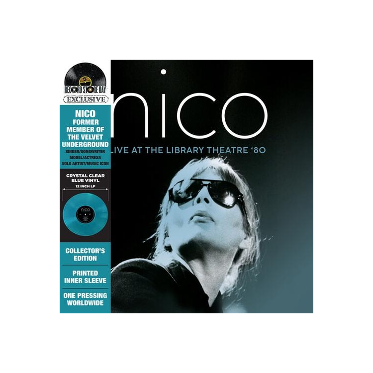 NICO - Live At The Library Theatre ´80 (Limited Crystal Clear Blue Vinyl)