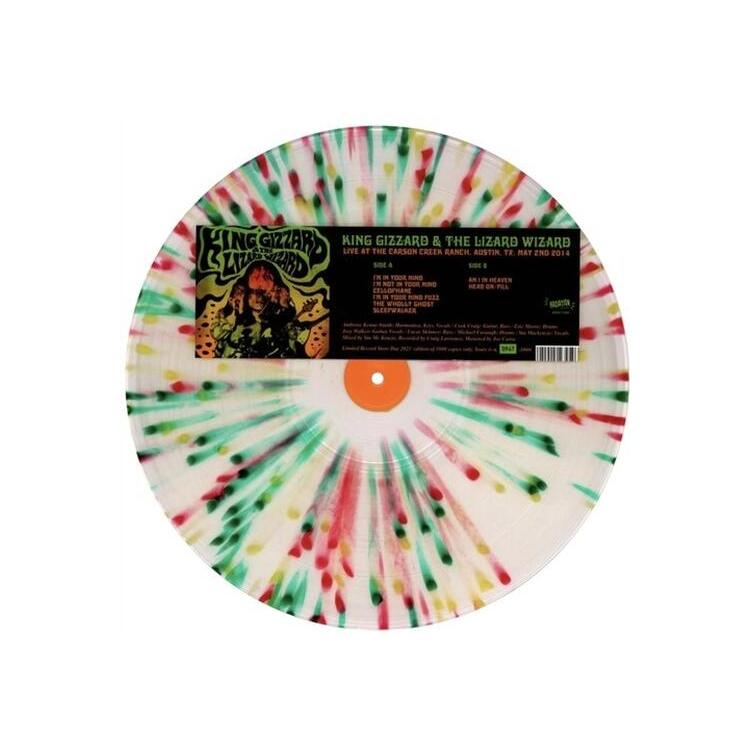 KING GIZZARD & THE LIZARD WIZARD - Live At Carson Creek Ranch, Austin, Tx 5-2-14 (Splatter Vinyl)