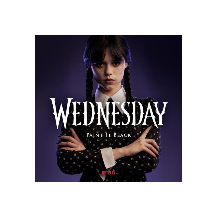 SOUNDTRACK - Paint It Black / Wednesday Theme Song - Original Series Soundtrack (Limited Transparent Purple Coloured Vinyl)