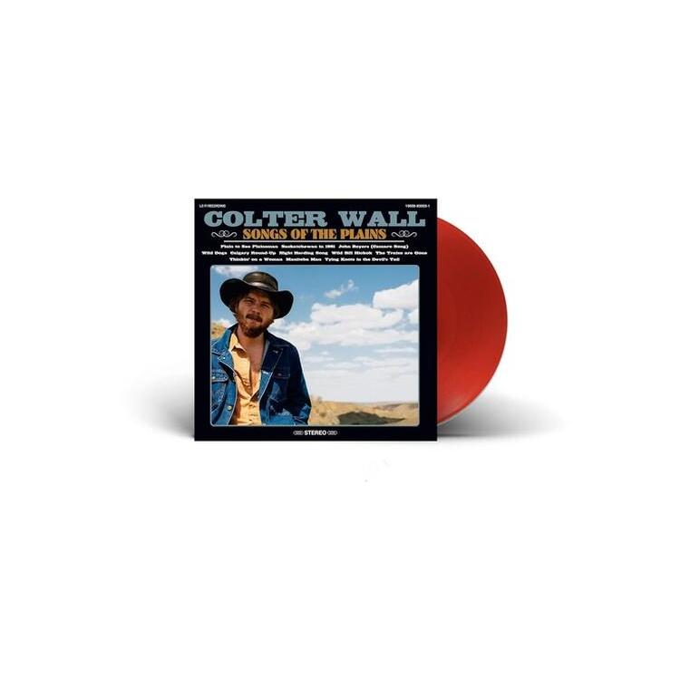 COLTER WALL - Songs Of The Plains [lp] (Opaque Red Vinyl, 12x24 Double Sided Printed Insert)