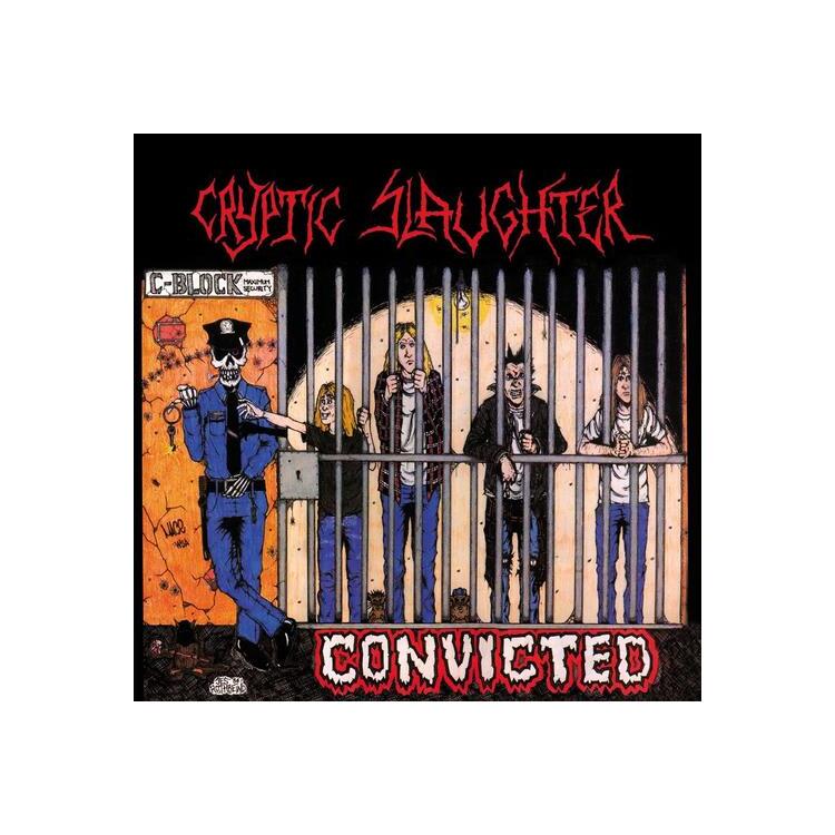 CRYPTIC SLAUGHTER - Convicted (Black Ice With Red, White, And Cyan Blue Splatter)