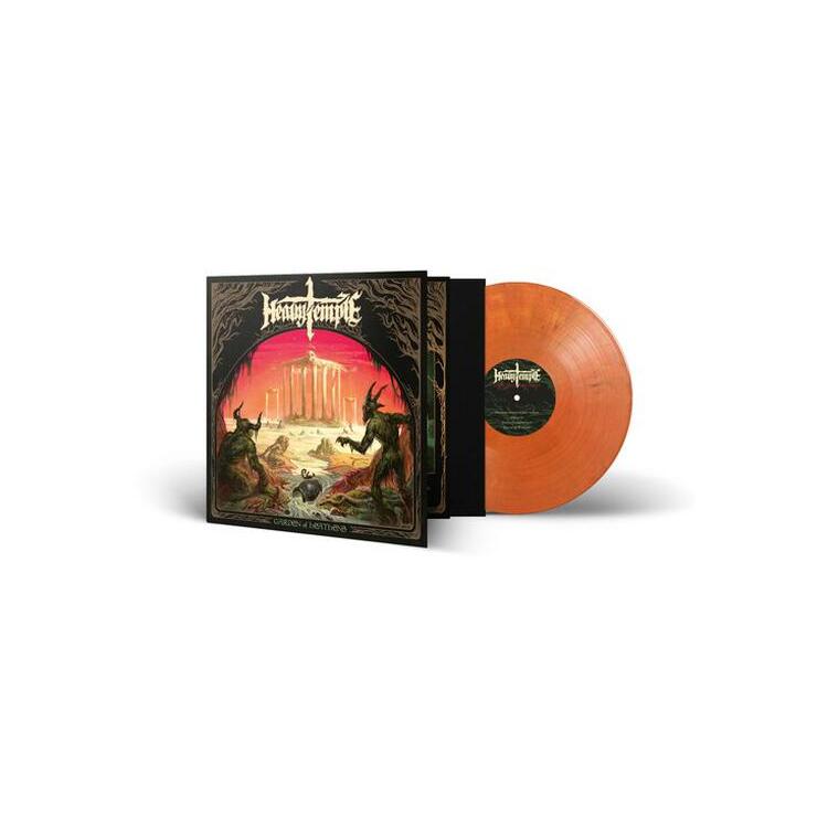 HEAVY TEMPLE - Garden Of Heathens (Yellow/black/red Voodoo Marbled Vinyl)