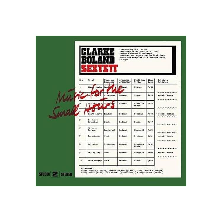 CLARKE-BOLAND SEXTETT - Music For The Small Hours