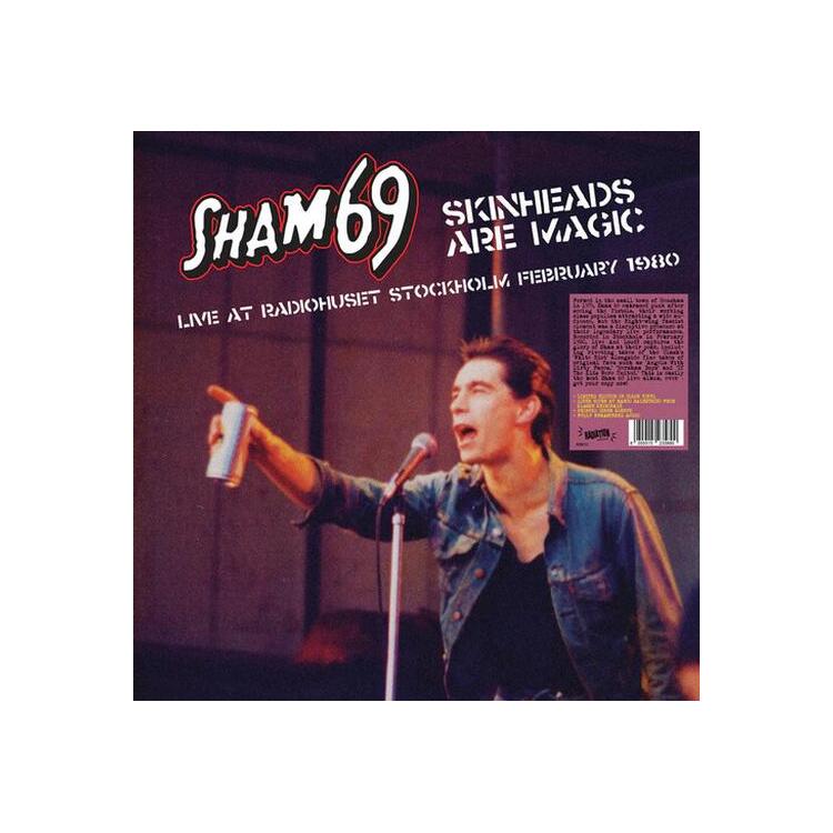 SHAM 69 - Skinheads Are Magic - Live In Stockholm 02/02/1980 (Red Marbled Vinyl)