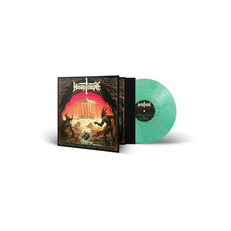 HEAVY TEMPLE - Garden Of Heathens (Clear/green/white Minty Ice Marbled Vinyl)