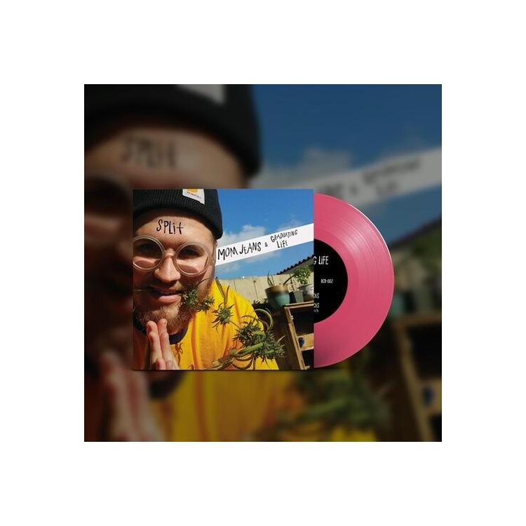 MOM JEANS. - Mom Jeans / Graduating Life - Split (Hot Pink Vinyl)