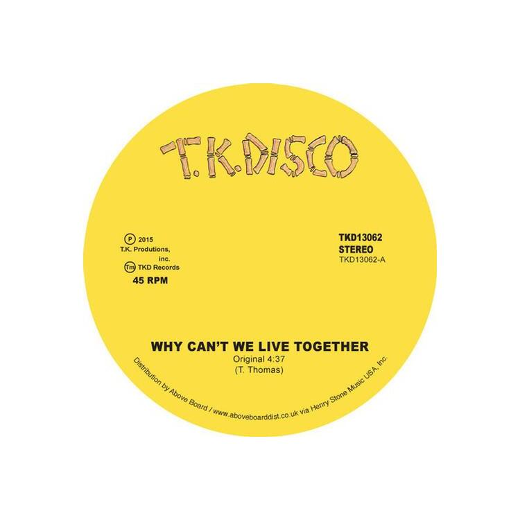 TIMMY THOMAS - Why Can't We Live Together [12in] (Repress)