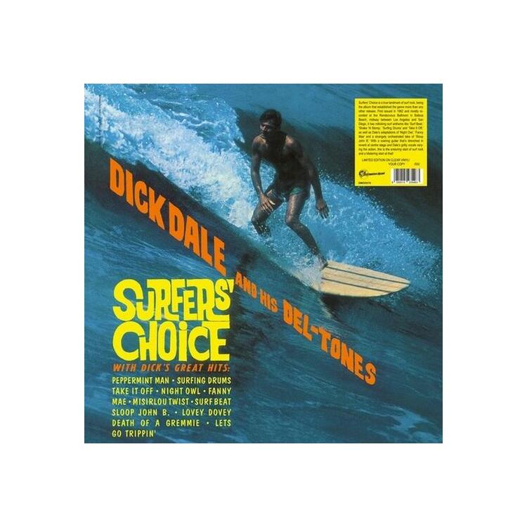 DALE AND HIS DEL - Tones, Dick - Surfers' Choice [lp] (Clear Vinyl)