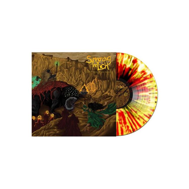 SUMMONING THE LICH - Under The Reviled Throne (Yellow, Black & Red Splatter Vinyl)