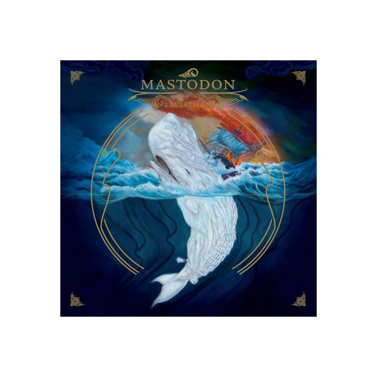 MASTODON - Leviathan (White, Green Merge With Splatter)