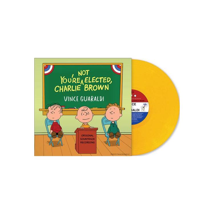 VINCE GUARALDI - You're Not Elected, Charlie Brown (Limited Canary Yellow Coloured Vinyl) - First Time On Vinyl