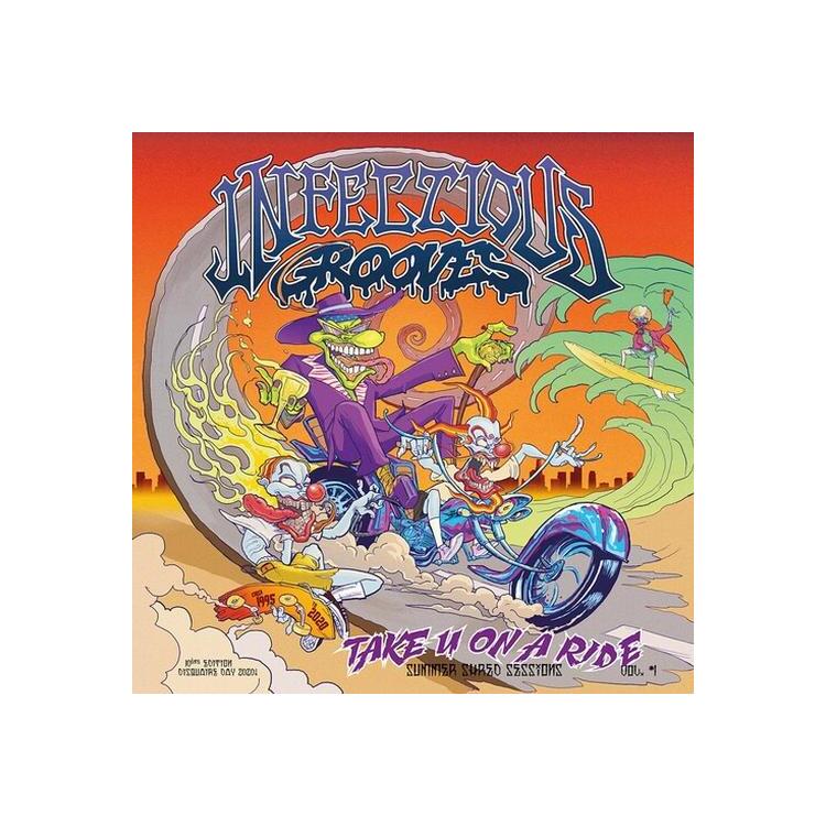 INFECTIOUS GROOVES - Take U On A Ride - Green/purple Splatter