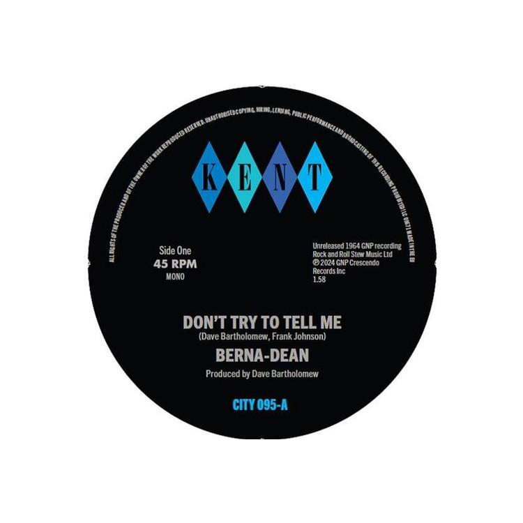 BERNA-DEAN - Don't Try To Tell Me / Laughing On The Outside