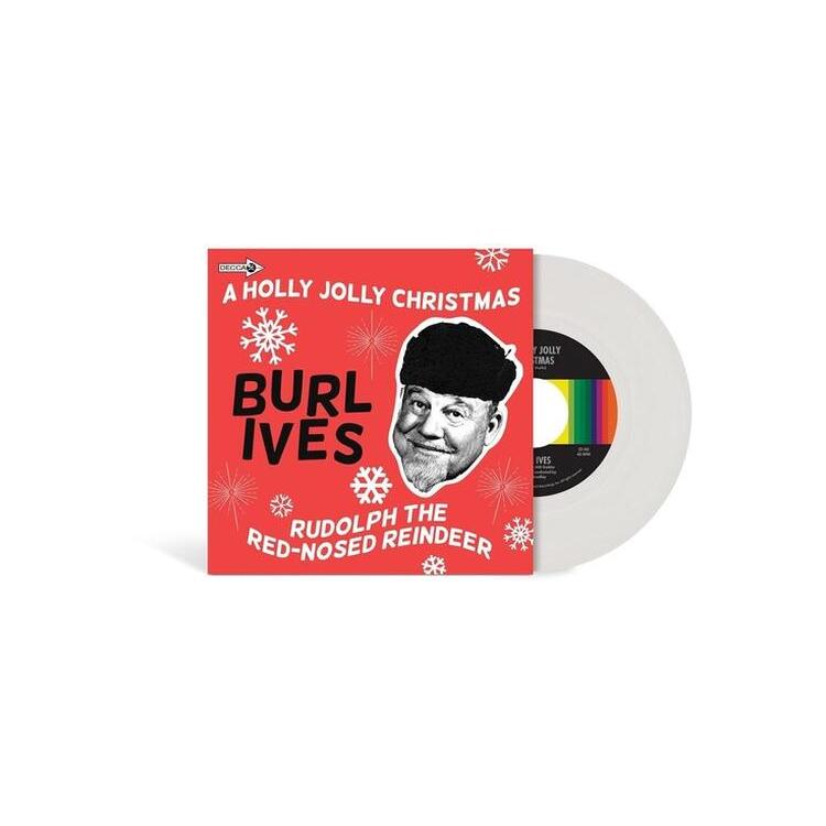 BURL IVES - A Holly Jolly Christmas [7in] (Snow White Vinyl)