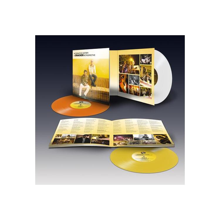 CRACKER - Alternative History: A Cracker Retrospective [3lp] (Yellow, White & Orange Vinyl, 12 Page Booklet, 5 Previously Unreleased Versions, 6 Rare 