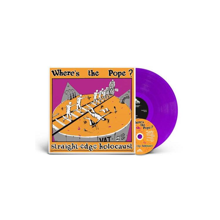 WHERE'S THE POPE? - Where's The Pope? - Straight Edge Holocaust Lp/cd (Purple Vinyl)