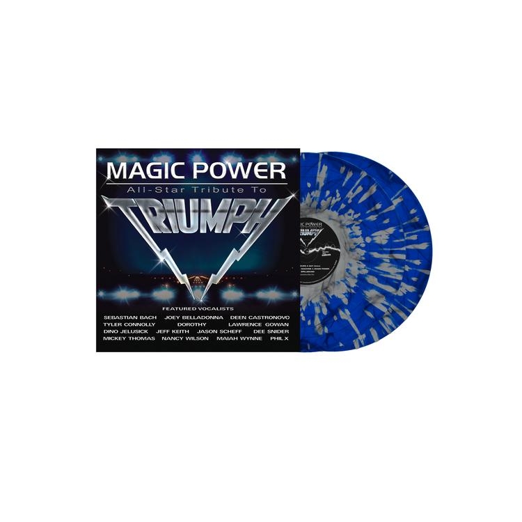 VARIOUS - Magic Power: All Star Tribute To Triumph (Dark Blue And White Splatter)